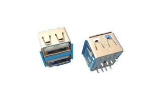 深圳优倍USB连接器 AF180度直插10.5双层有边连接器深度解析